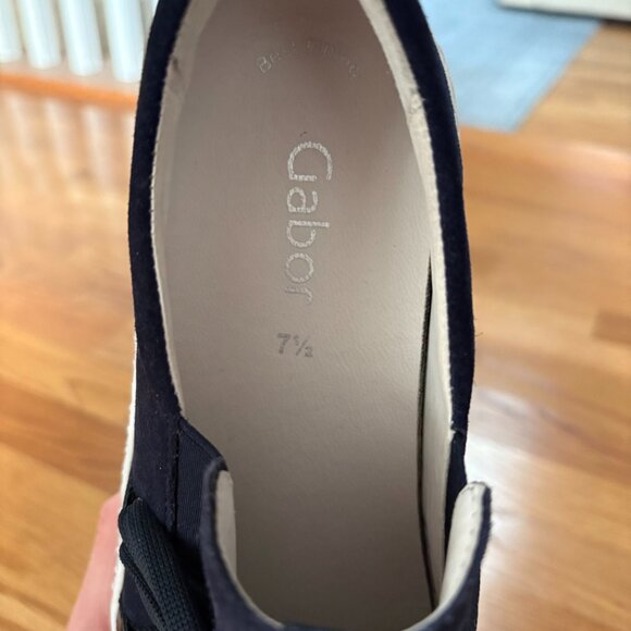Gabor Navy Suede Sneakers (10M) - Picture 7 of 8